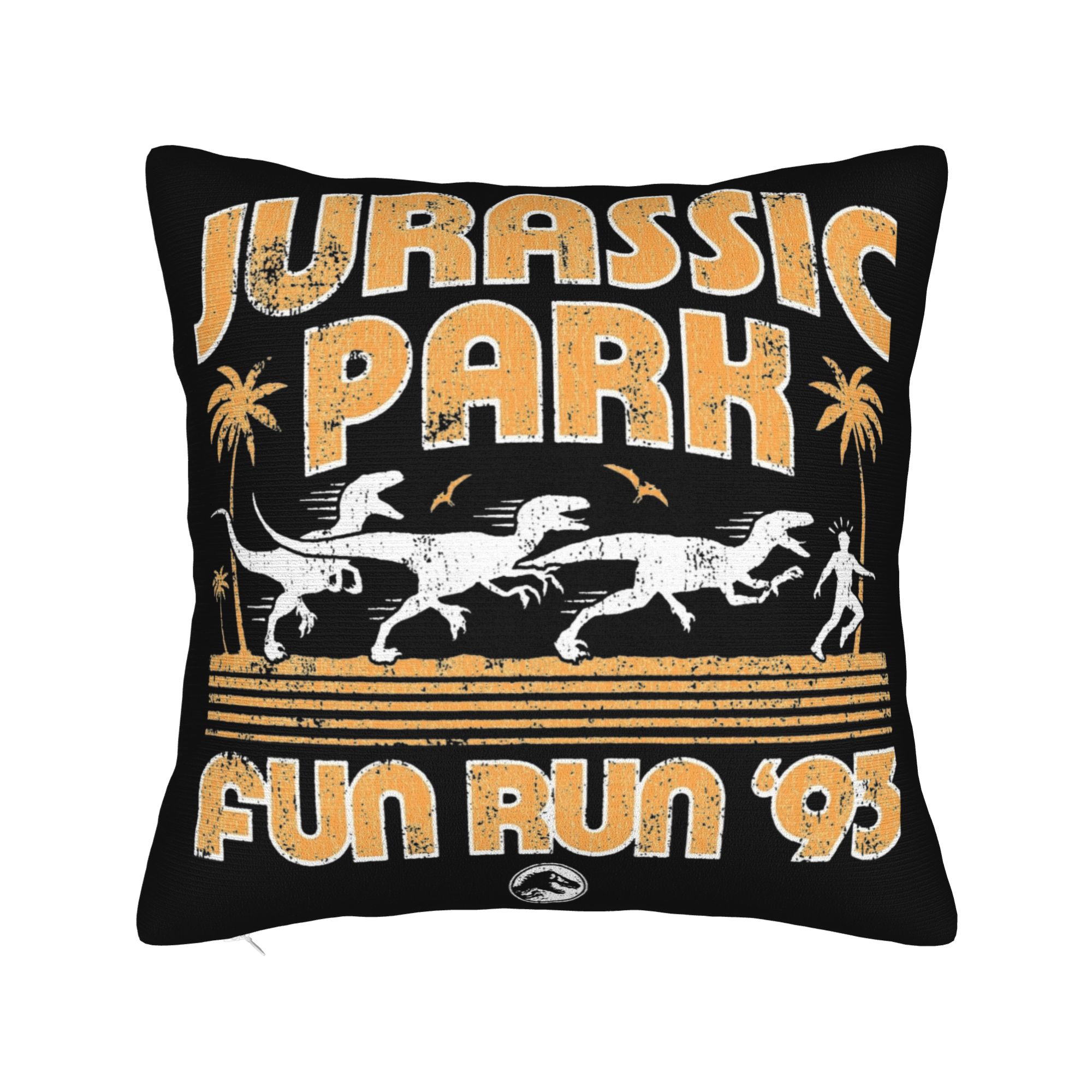 Подушка с принтом Парк Юрского периода Мягкая ткань Наволочка Декоративная Наволочка для декоративной подушки Автомобильная Квадратная 40X40см 30x30cm 12x12in