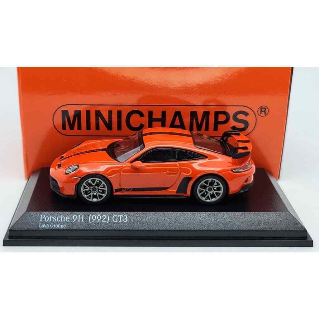 Minichamps scale Porsche 911 GT3 2021 Lava Orange 1/64 (992)