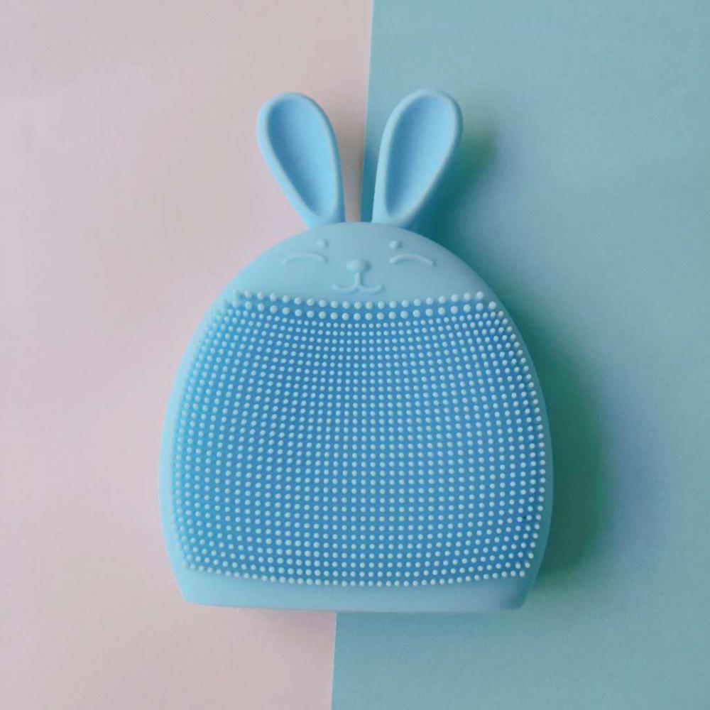 Facial Cleansing Brush Soft Silicone Rabbit Manual Massage Bubble Cleansing Washing Brushes Baby Shampoo Face Brush Makeup Tools
