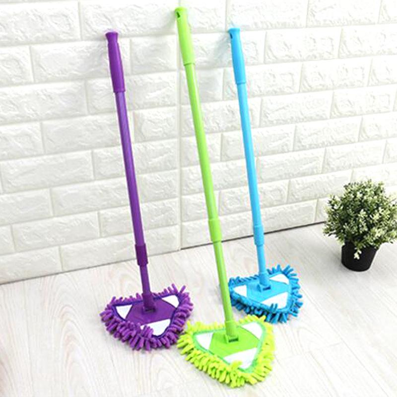 Rotatable Telescopic Chenille Triangle Mop with Replacement Head