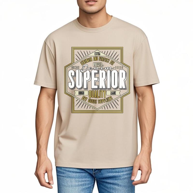 Unisex Summer For Men T Shirt Superior Denim Quality Since 1963 Rugged Strength Short Sleeve Relaxed Fit ONeck Tops