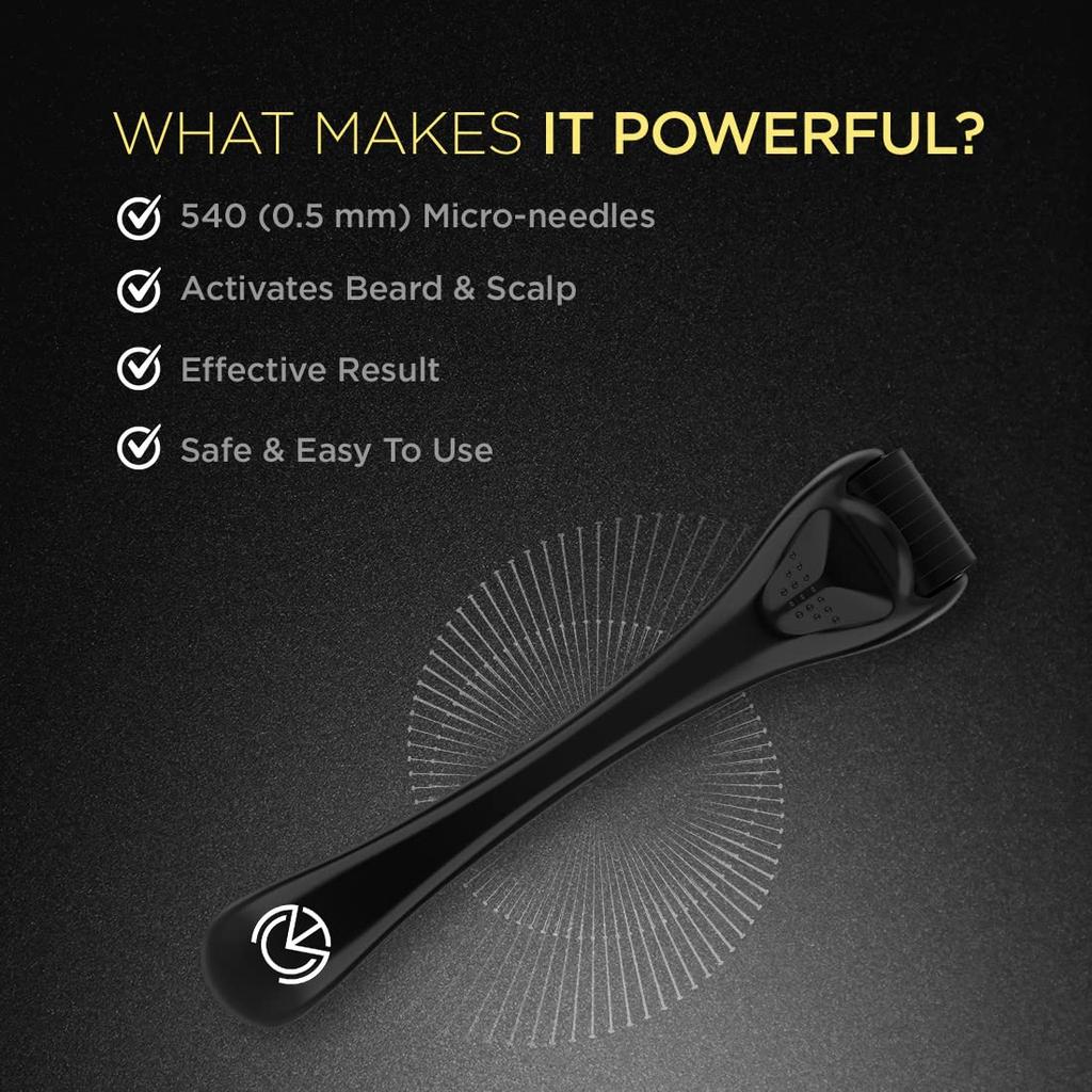 The Man Company Hair To Grow Kit, Onion Oil Hair Growth Tonic & Derma Roller, Controls Hair Fall & Breakage, Boosts Hair Growth, Set of 2