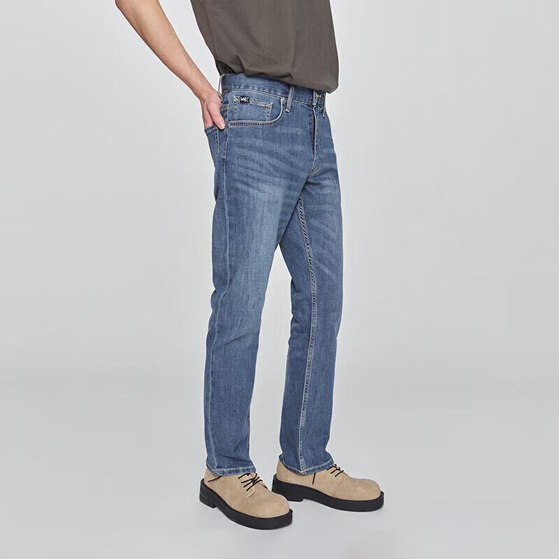 Lee 726 Pánské džíny rovného střihu z praného denimu