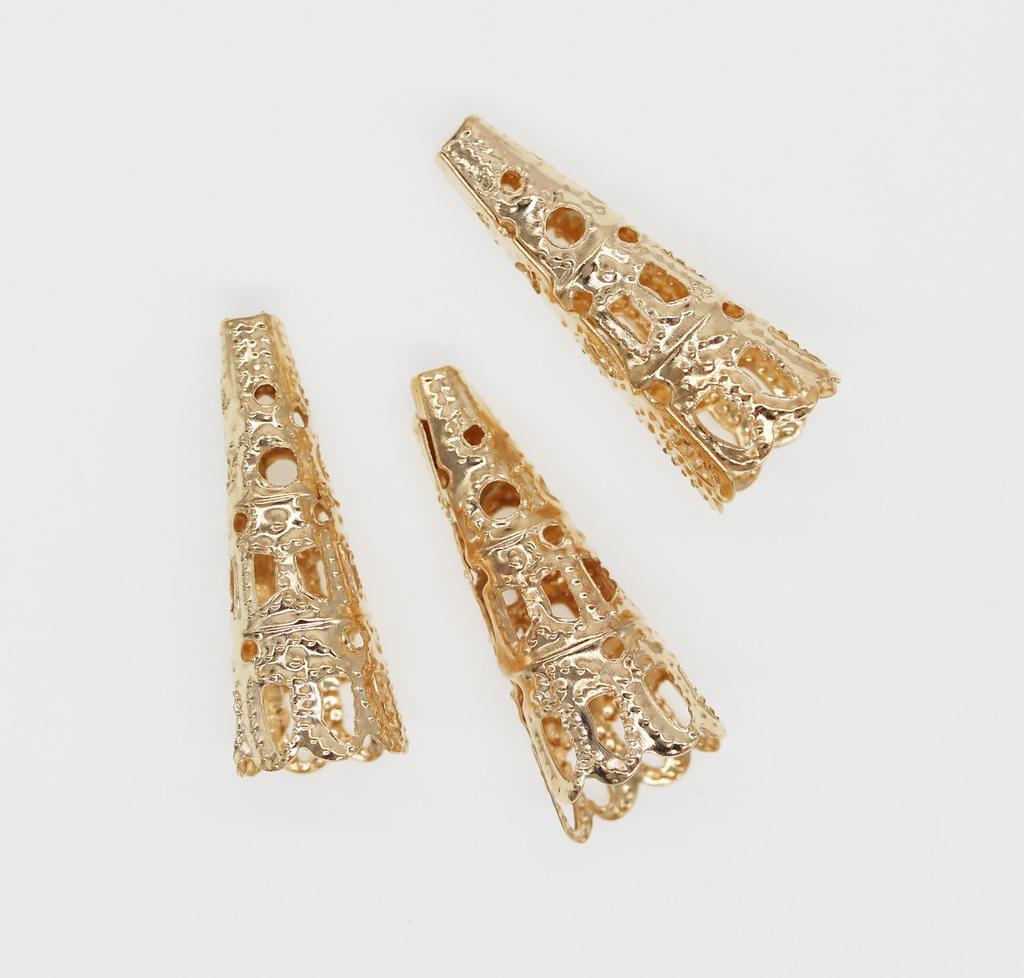 Hollow Long Trumpet Flower Magnolia Hairpin for DIY Jewelry and Ancient Costume Headdress