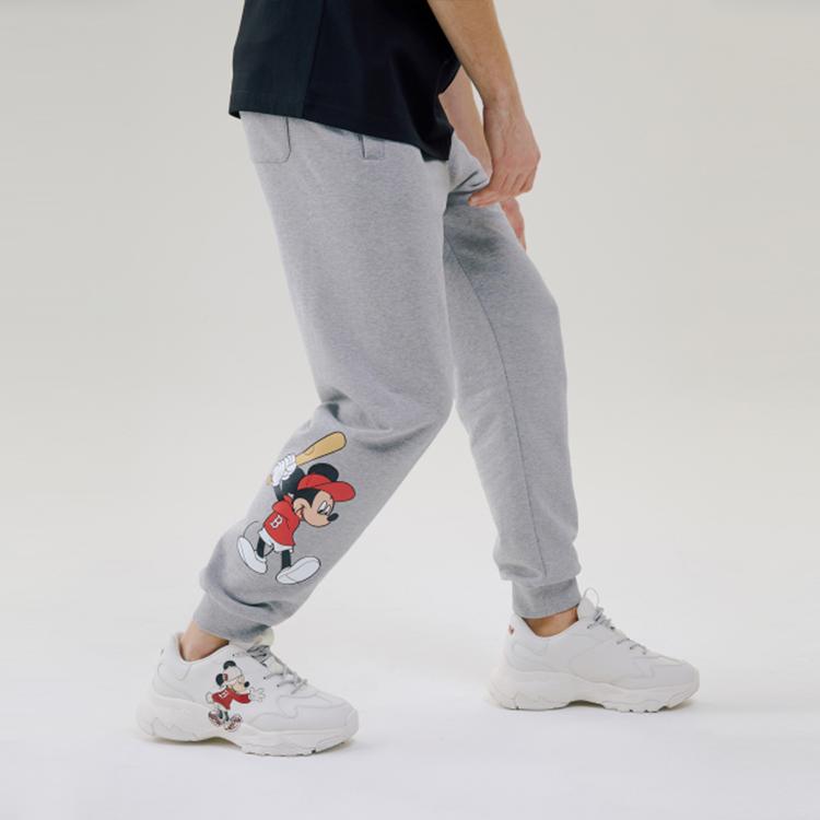 New MLB Knitted Sweatpants Unisex Gray 31TPK1031-43M