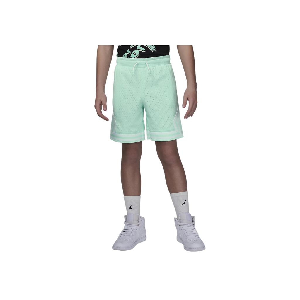 Jordan Dri-FIT Solid Color Lace-Up Breathable Casual Shorts Kids Shorts Light-Green DR8097-312