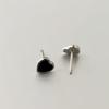Elegant French Luxury Heart Resin Drip Earrings for Women - INS Style Retro Korean Design
