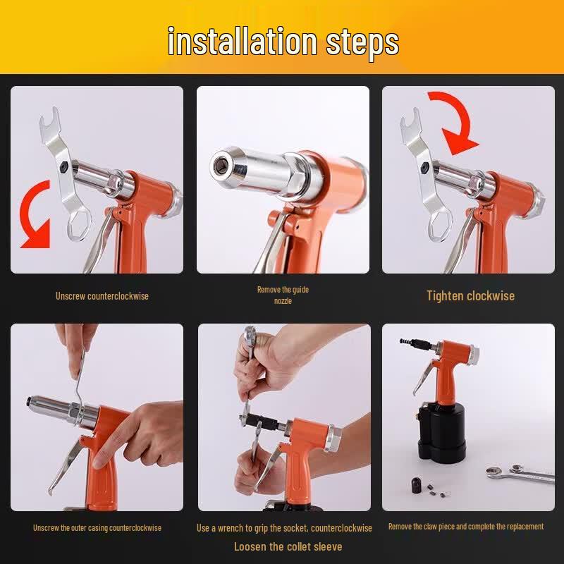 Industrial Pneumatic Self-Suction Rivet Gun
