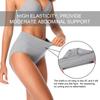 4pcs/pack Women's Cotton Underwear High Waisted Full Coverage Ladies Panties Postpartum Underwear (Regular & Plus Size)