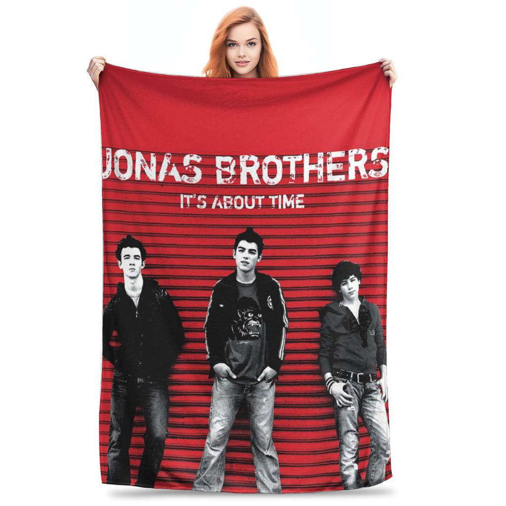 Vintage The Eras Tour 2023 Jonas Brothers JB The Album Blanket Flannel Sofa Throw Blanket for Bedroom Travel Throws Bedspread