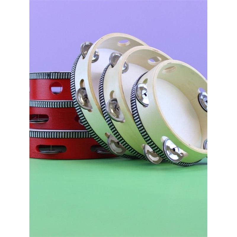 Little Guli Red Performance Tambourine for Drummers and Shaker Players - Available in Small and Large Sizes