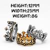 Aesthetic Crown Men Rings Stainless Steel Punk Rock Vintage Cool Stuff Fashion Jewelry Accessories For Women Gift