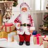 12 inch 3D Santa Claus Figure Cute Realistic Standing Santa Doll Versatile Creative Christmas Decorations Window