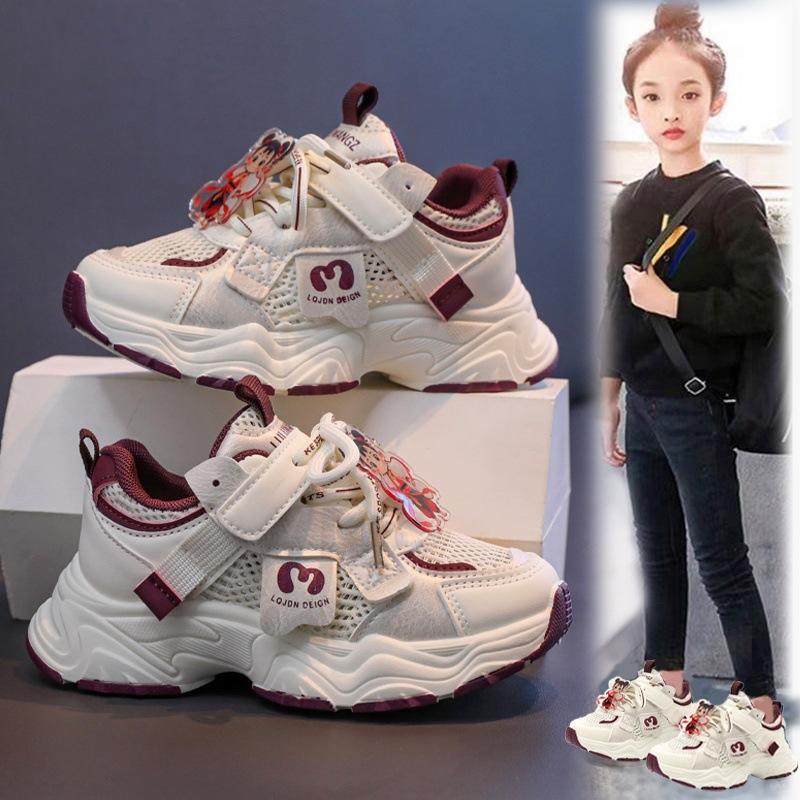 Children's Sports Shoes, Boys' Mesh shoes2026Spring and Summer New Soft-soled Breathable Girls' Shoes, Versatile Dad Shoes for Older Children
