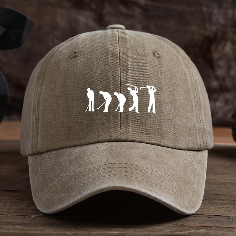 

Fun Golf Print Baseball Cap Unisex Outdoor Hat Fashion Versatile Peaked Cap Trend хакі