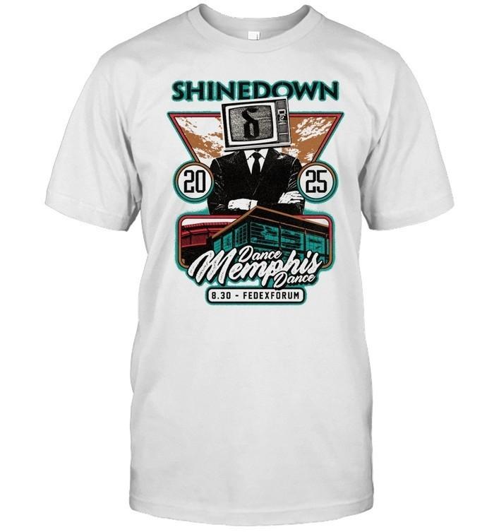 

Shinedown Memphis TN Tour T-Shirt Aug 30 2025 FedExForum Concert Tee L