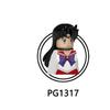 PG8156 Bricks Cartoon Anime Series Assembly Girl Building Blocks Character Figures Children Model Toys PG1313