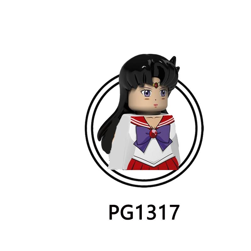 PG8156 Bricks Cartoon Anime Series Assembly Girl Building Blocks Character Figures Children Model Toys PG1313