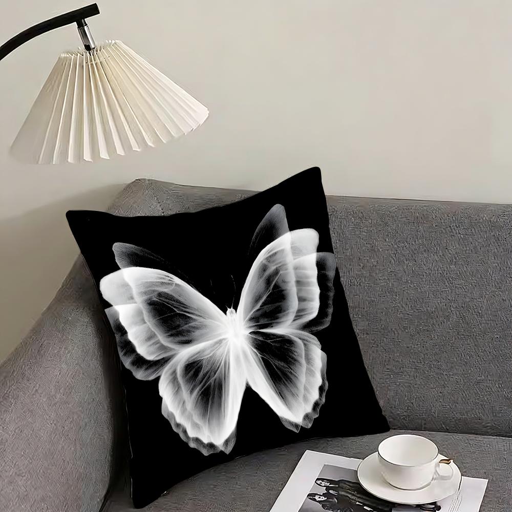 Butterfly INS Cushion Cover Pillowcase Ultra Soft Skin Friendly Fabric Cloud Like Comfort  Concealed Zipper