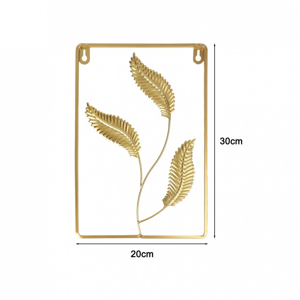 Zlatý list nástěnná dekorace obývací pokoj ozdoba nástěnná závěsná dekorace
