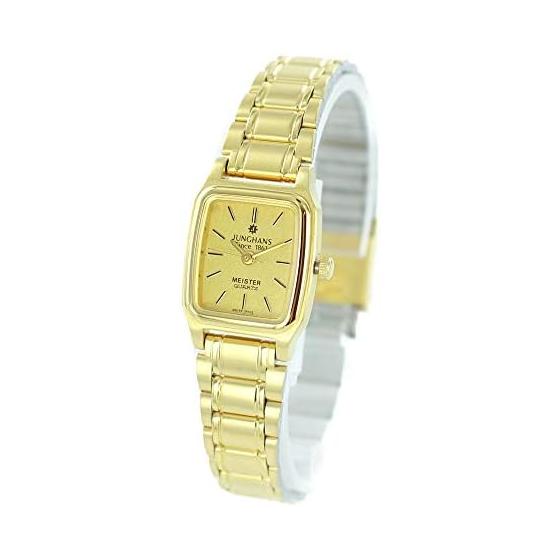 [Junghans] Women s MEISTER QUARTS Retro Antique Style Small Watch Gold Bracelet JE-102L Watch [Parallel Import]