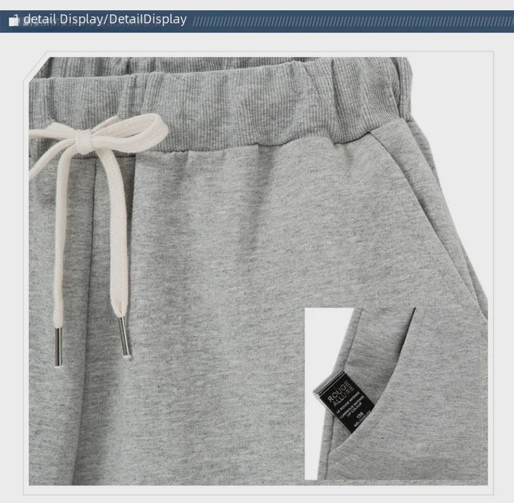 Damen High Waist Einfarbig Lässige Sporthose, Übergröße, Fünf-Punkt-Länge, Kordelzug, Slim Fit