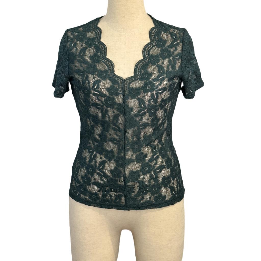 T-Shirts für Damen Plissiertes V-Ausschnitt Schick Lässig Blusen Druck Kurzarm Sommeroberteile Lockere Passform