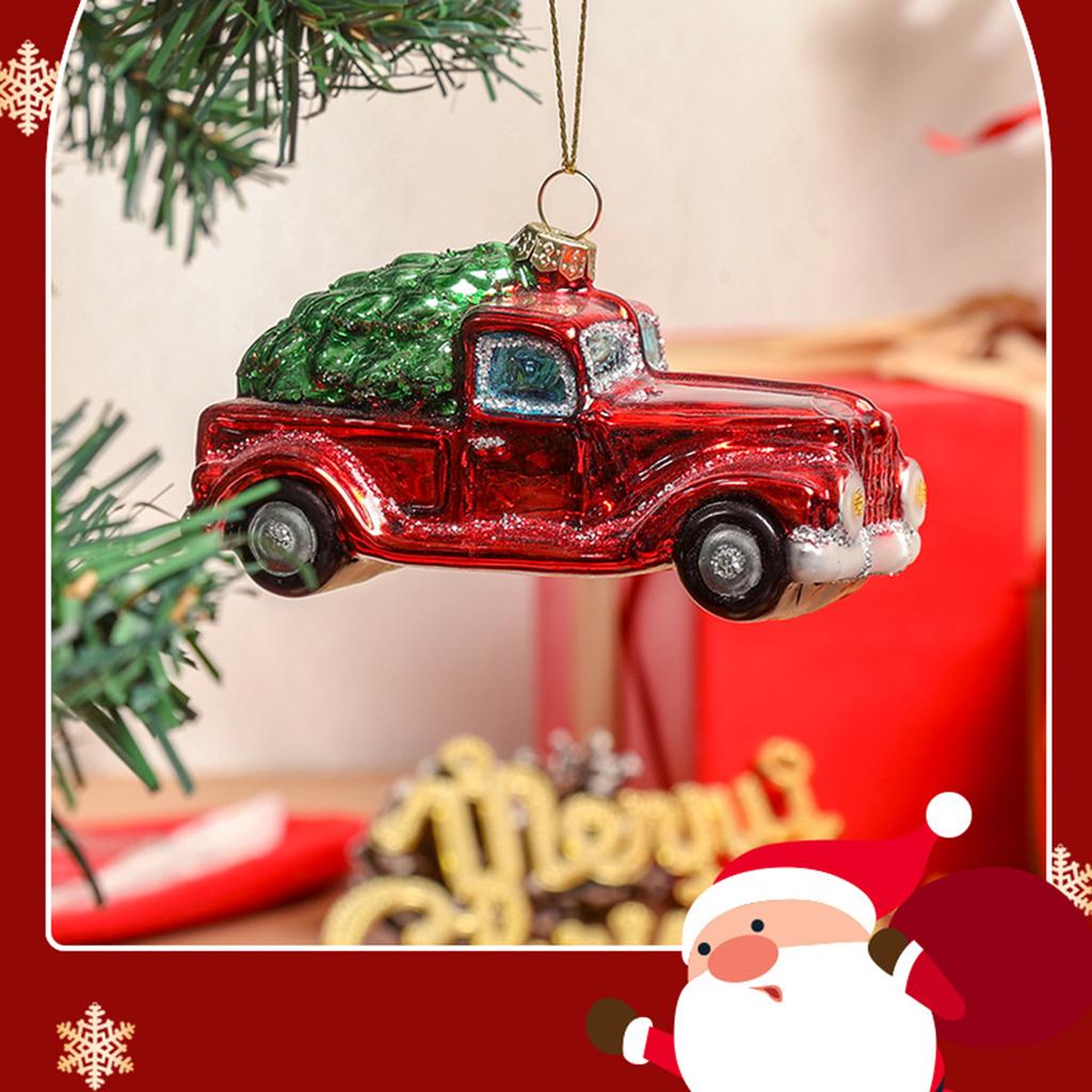 Hand-blown Glass Christmas Truck Decorations, Christmas Tree Ornaments, Hanging Ornaments, Trucks/cars
