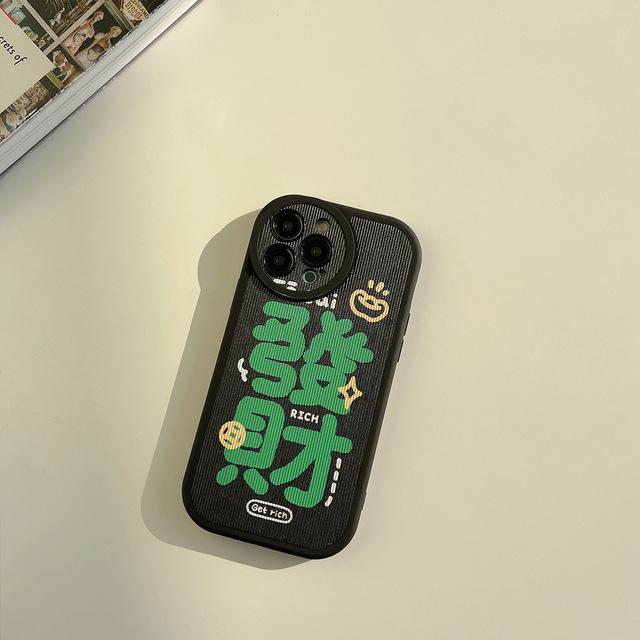 

Кожаный чехол Rich Lucky для пары, 2023, новая задняя крышка для Iphone 11 12 13 Mini 14 Pro Max Plus Xsmax X Xr, защитная оболочка For iphone 12pro