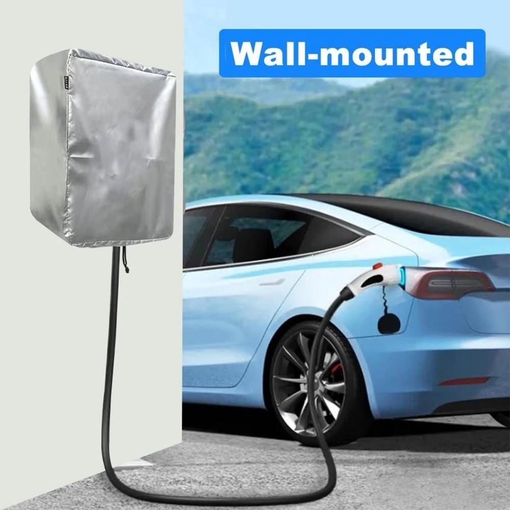 Universal Electric Vehicle Charging Station Cover Waterproof Car Charger Rain Cover Outdoor Use