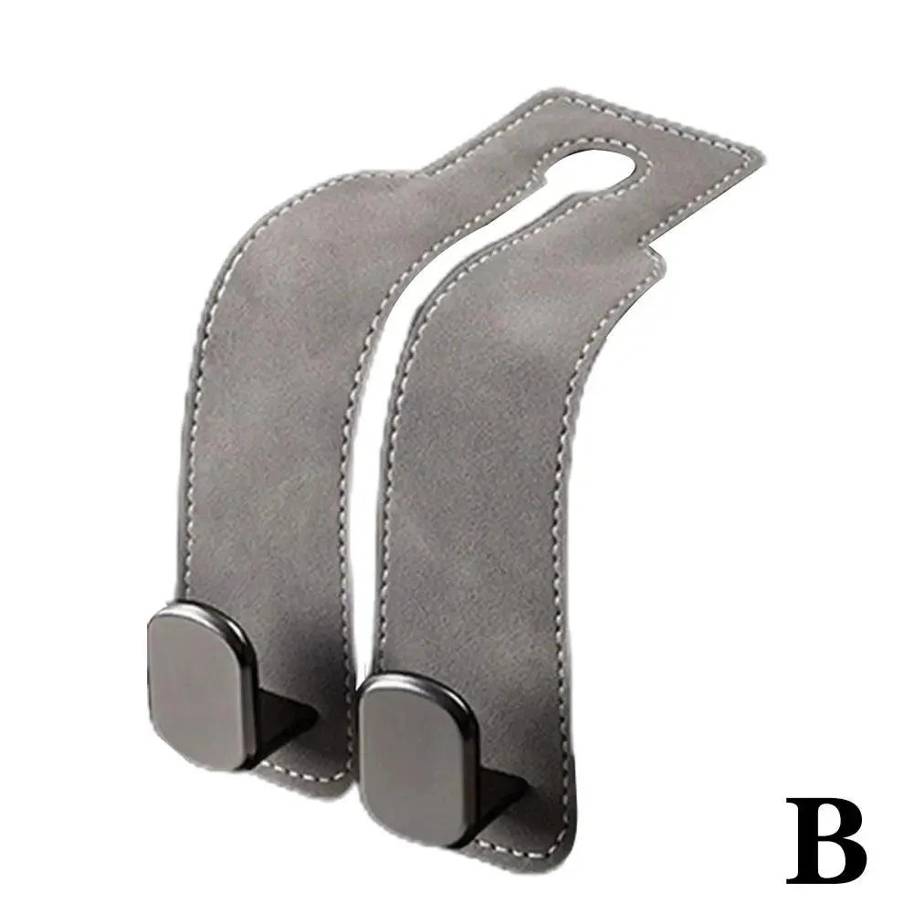 Car Seat Back Organizer Hook Hidden Multi-Function Rear Seat Gray double hook
