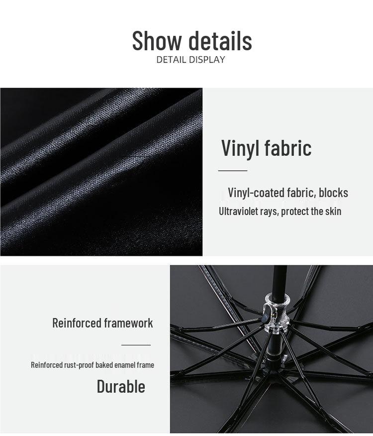 Extra Großer Faltbarer Doppelschirm für Frauen, Männer & Kinder - Vollautomatisch Sonnen- & Regenschutz