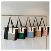 Faux Leather Patchwork Color Block Bucket Tote Bag Large Capacity Zipper Shoulder Handbag for Women