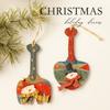 Creative Wooden Christmas Tree Decorations With Cartoon Style For Holiday Scene Decor