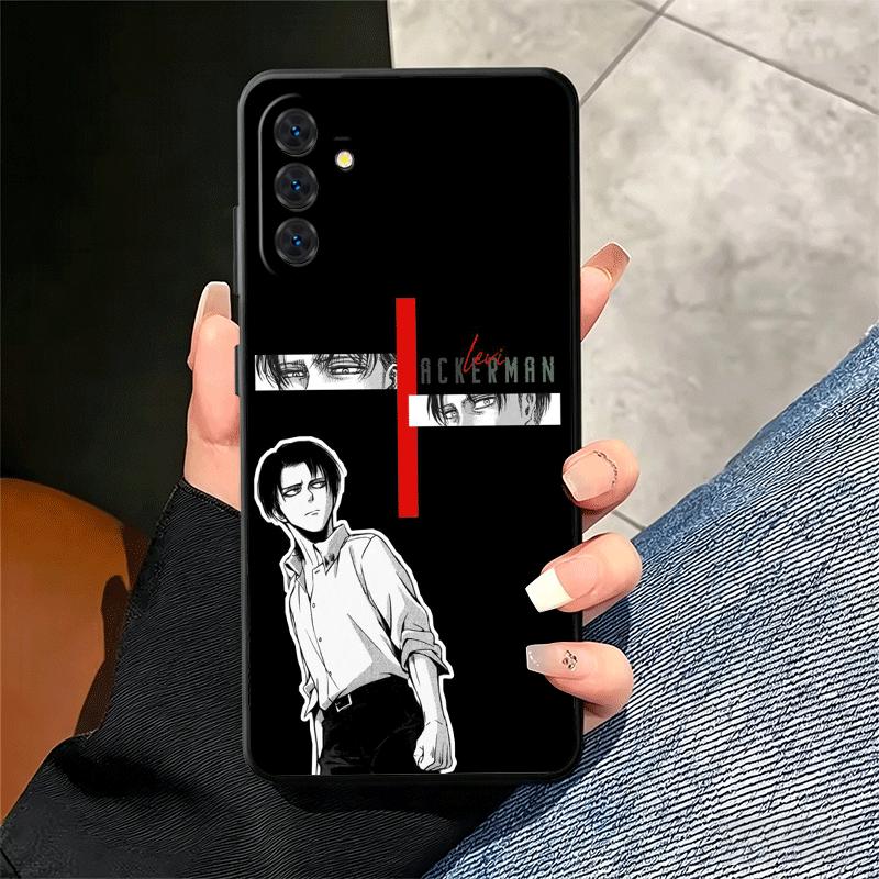 A-Attack On T-Titan Levi Soft Phone Case for Samsung A17 A37 A57 A16 A26 A36 A56 A15 A25 A35 A55 A14 A24 A34 A54 A13 A23 A33 A53
