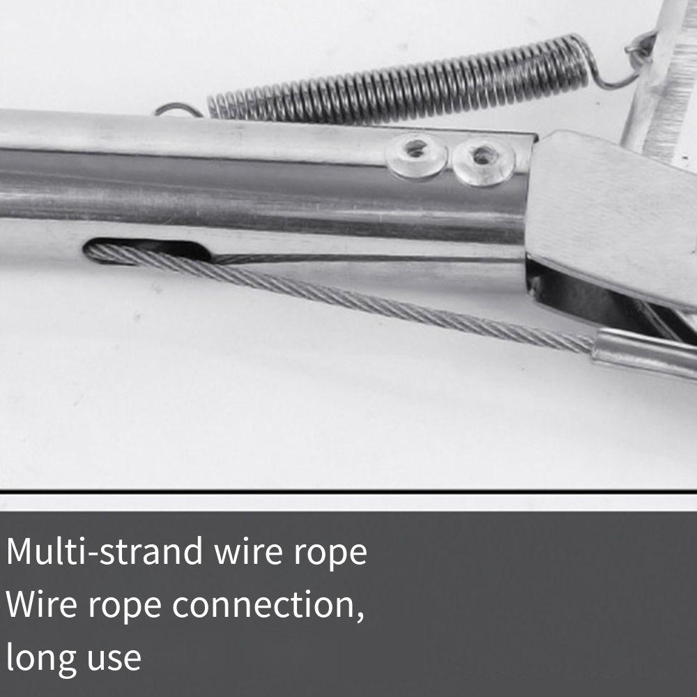 With Lock Snake Tong Stainless Steel Reptile Pole Grabber Trash Pick Catcher Handling Tool