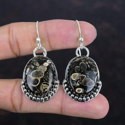 Orecchini Turritella Agata Orecchini Pietra Preziosa Orecchino Argento Sterling 925 Orecchino Pietra Curativa Gioielli Fatti a Mano Regali Per Moglie Orecchino Alla Moda