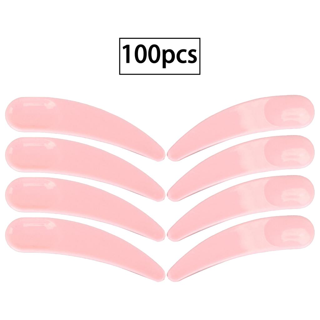 100 Pcs Curved Facial Mask Spoon Crescent Shape Tool for Skincare Eye Cream Application Easy to Clean Reusable Hygienic Beauty Essential