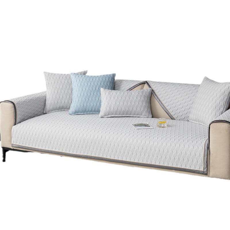 Summer 3D Diamond Mesh Sofa Cushion, Mat Seat Cushion, High-end Anti-slip Sofa Cover, Ice Cover Cloth Towel