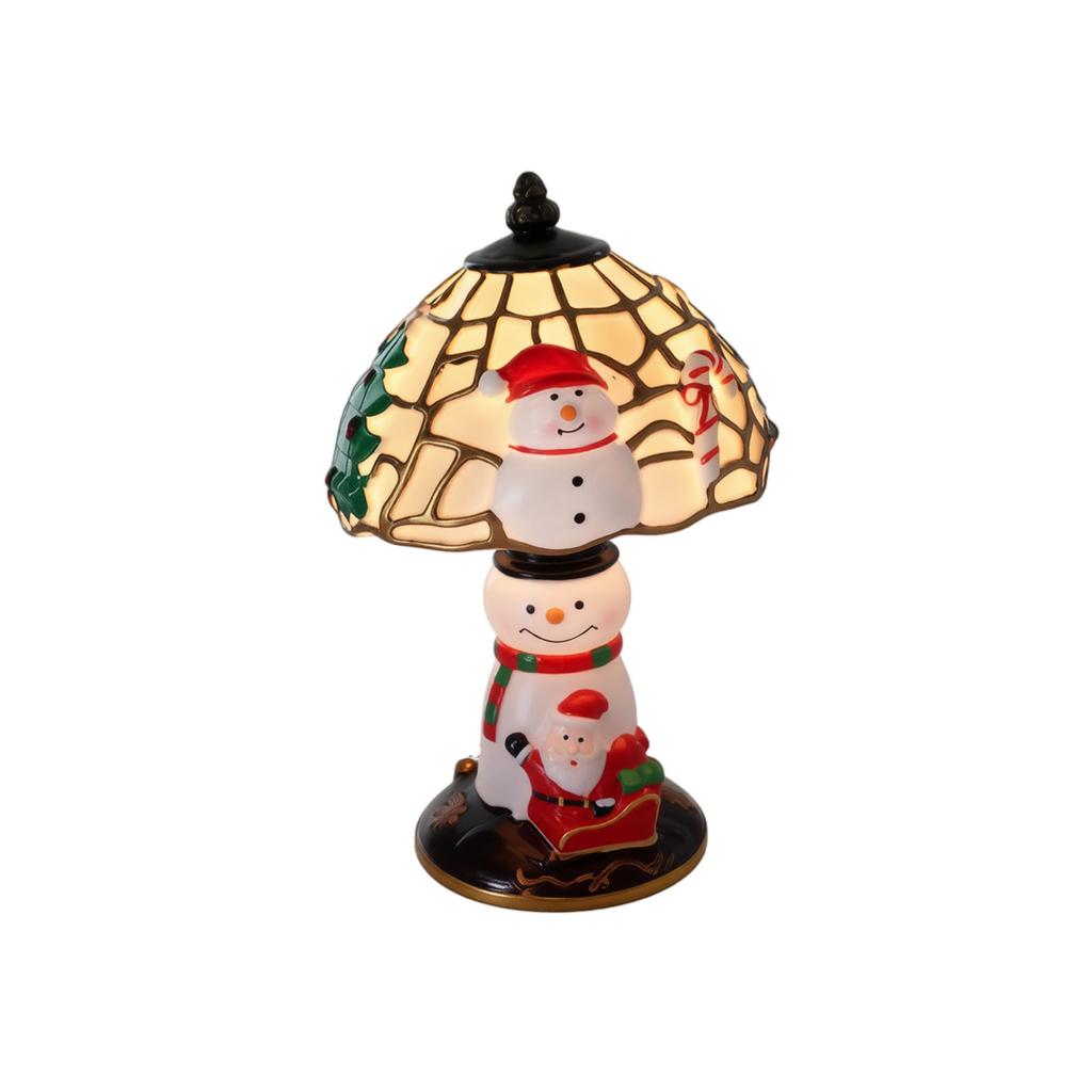 Christmas Tabletop Night Light, Small Decorative Desk Lamp, Holiday Desktop Ornament for Home Decor