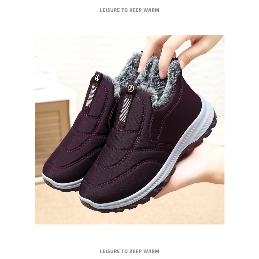 Warm Shoes, Winter Women's Shoes with Plush and Thick Boots, Large Size Short Boots, Unisex Shoes