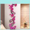 3d Flower Decal Mirror Wall Sticker Diy Removable Art Mural Home Room Gift Decor