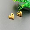 Modische High-End-Ohrstecker für Damen, niedliche goldene Liebe-Ohrstecker