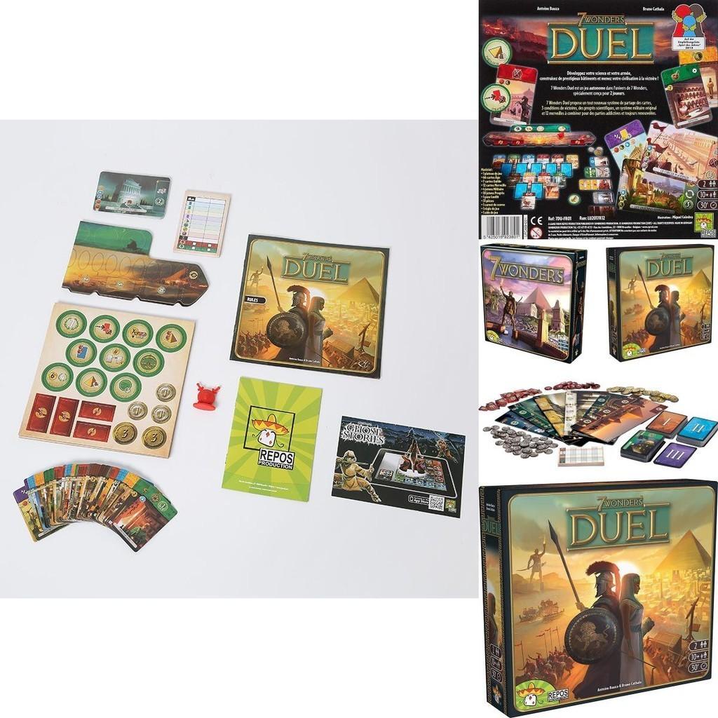 7 Wonders Duel Jeu de Plateau Stratégique Pour Adultes Enfants