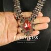 Heavy Industry Full Diamond Multi-layer Water Drop Drop Drop Ruby High-end Colored Diamond, Fashion Necklace Women