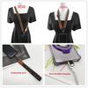Women's Leopard Print Neck Mobile Phone Shoulder Strap Long Hook Key Lanyard Bag Accessories Mobile Phone Case Universal Lanyard