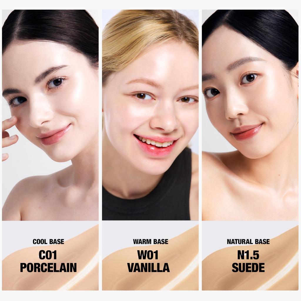 TFIT Layering Fit Glow Cushion EX 12g UV Protection Skincare Hypoallergenic W02 Almond Butter / / SPF50+ / /