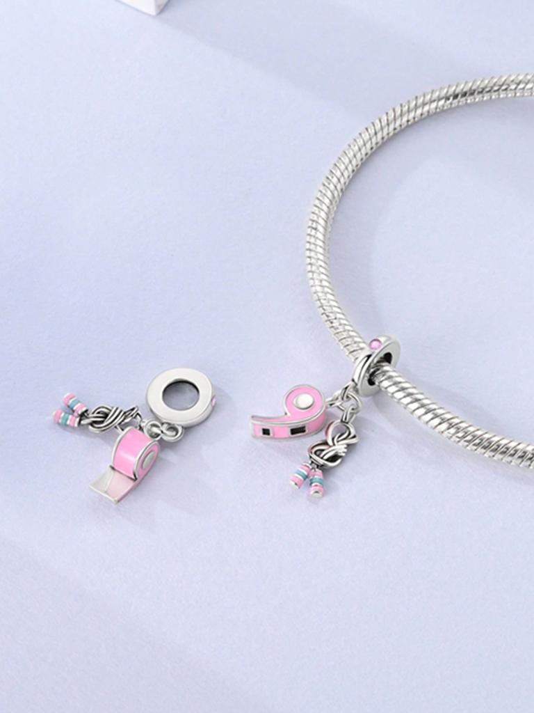 Charms Plata Copper Colors Butterfly Clip Boxing Gloves Bead Charm Pendant For Original Bracelet For Women Diy Jewelry Love Gift