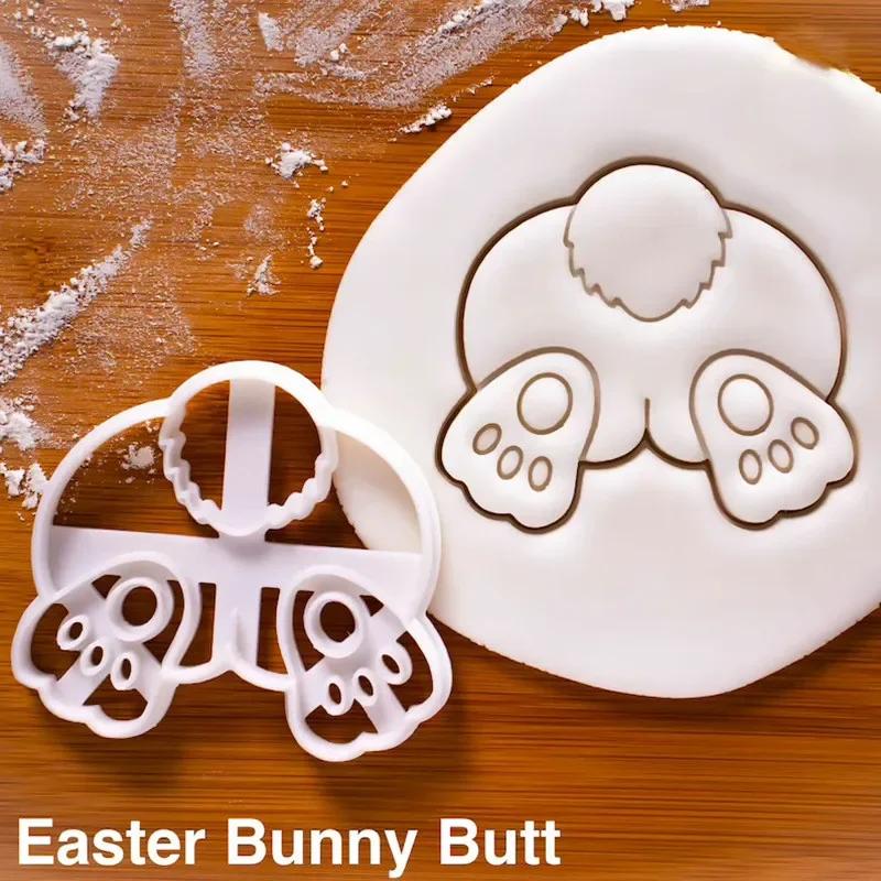 Easter Cookie Cutters Easter Eggs Bunny Biscuit Mold Baking Tool DIY Handmade Biscuit Stamp Mould Bakeware Tools Kitchen Gadgets