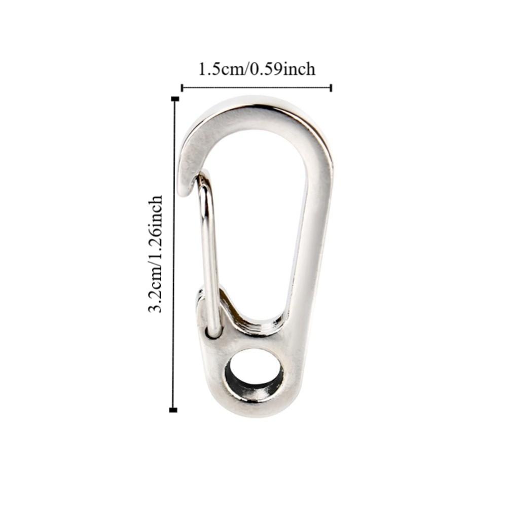 30 Pcs Mini Carabiner Hook Heavy Duty Quick Release Hook Keychain Buckle  Backpack Accessories